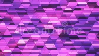 广播闪烁钻石<strong>高</strong>科技小酒吧，紫色，抽象，循环，4K